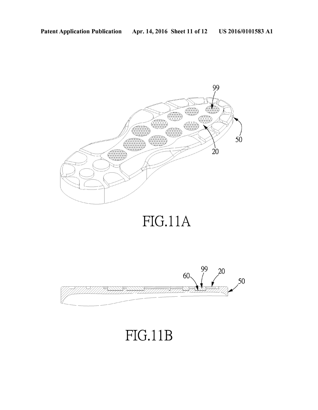MOLD AND METHOD FOR MAKING HETEROGENEOUS COMPOSITE OUTER SHOE SOLE - diagram, schematic, and image 12
