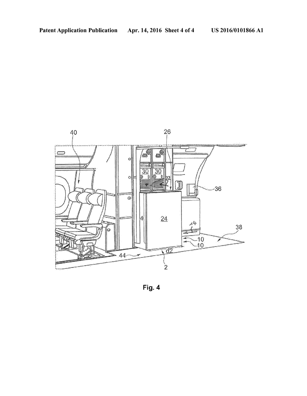 GALLEY MODULE, CABIN ARRANGEMENT, AND AIRCRAFT - diagram, schematic, and image 05