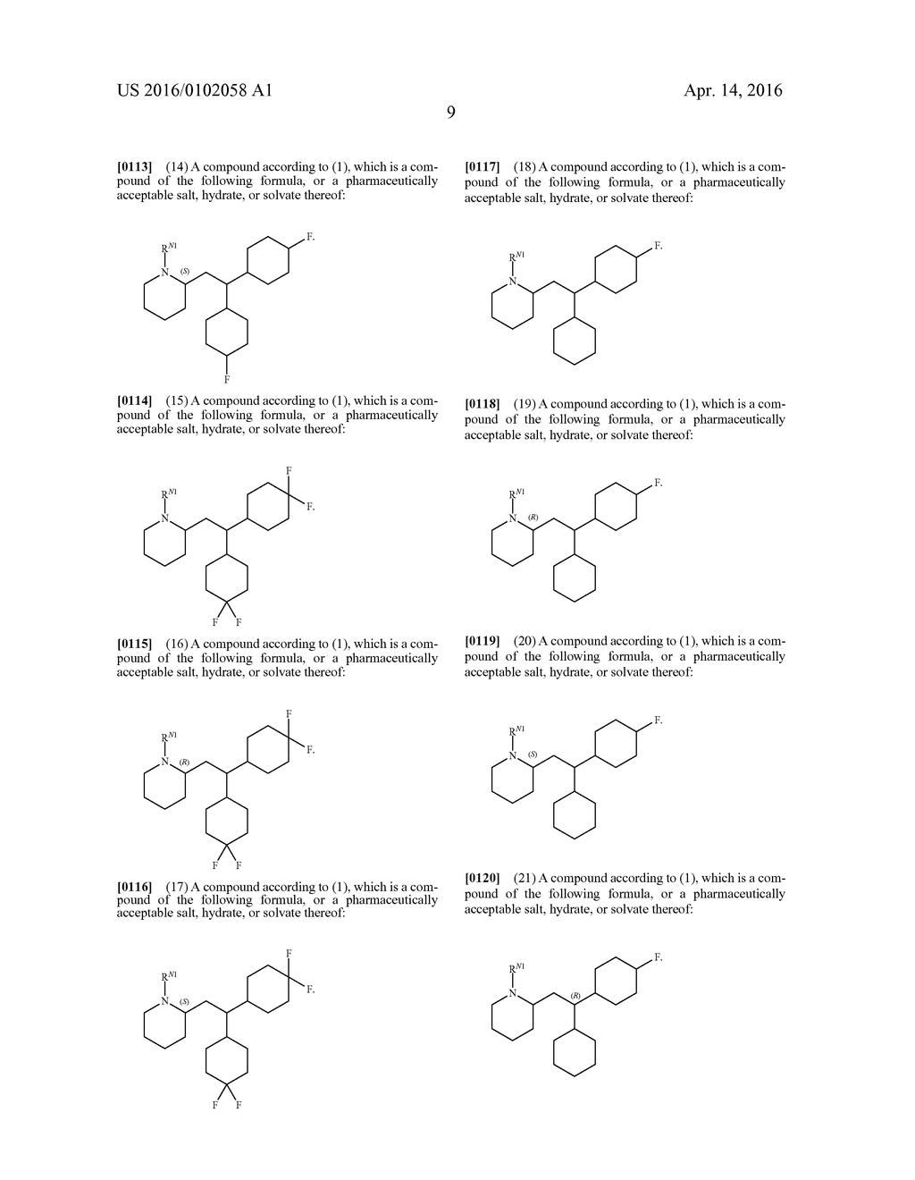 FLUORO-PERHEXILINE COMPOUNDS AND THEIR THERAPEUTIC USE - diagram, schematic, and image 10