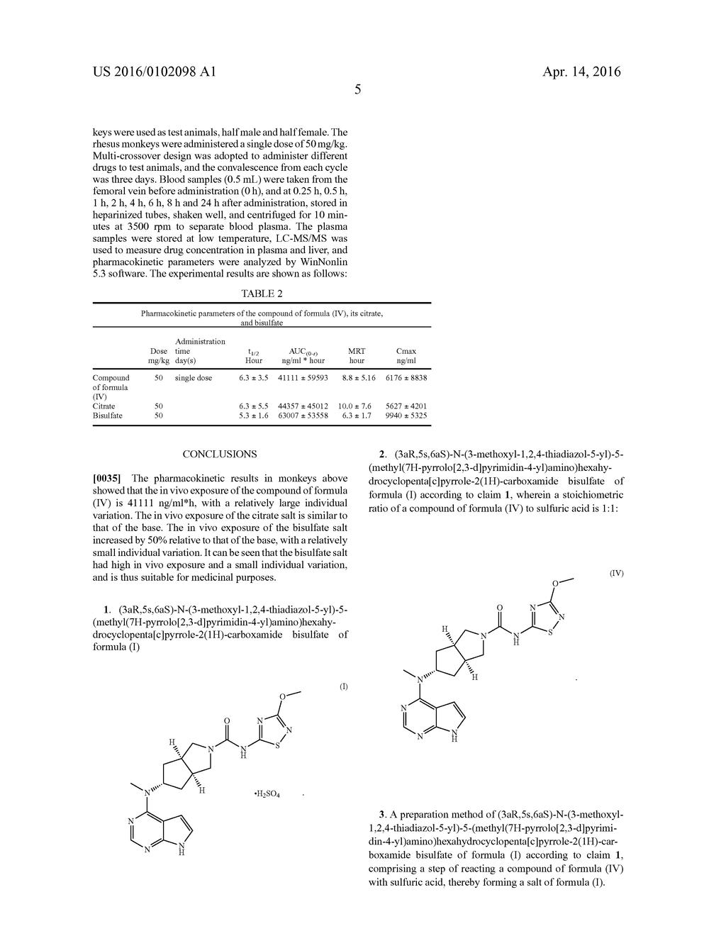 BISULFATE OF JANUS KINASE (JAK) INHIBITOR AND PREPARATION METHOD THEREFOR - diagram, schematic, and image 06