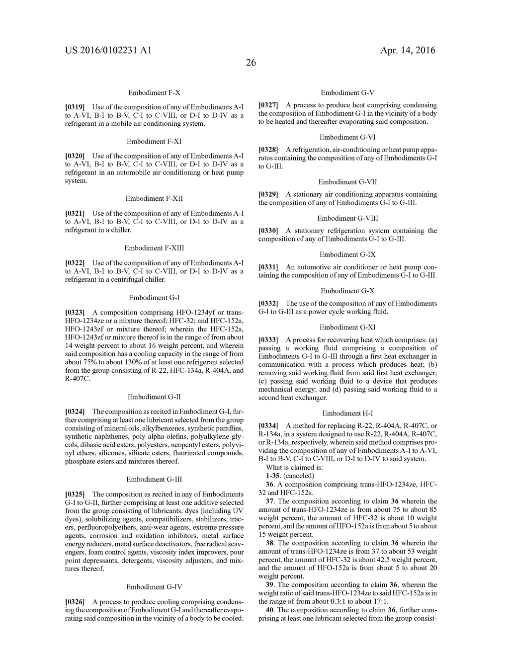 COMPOSITIONS COMPRISING TETRAFLUOROPROPENE AND METHODS OF USE THEREOF - diagram, schematic, and image 28