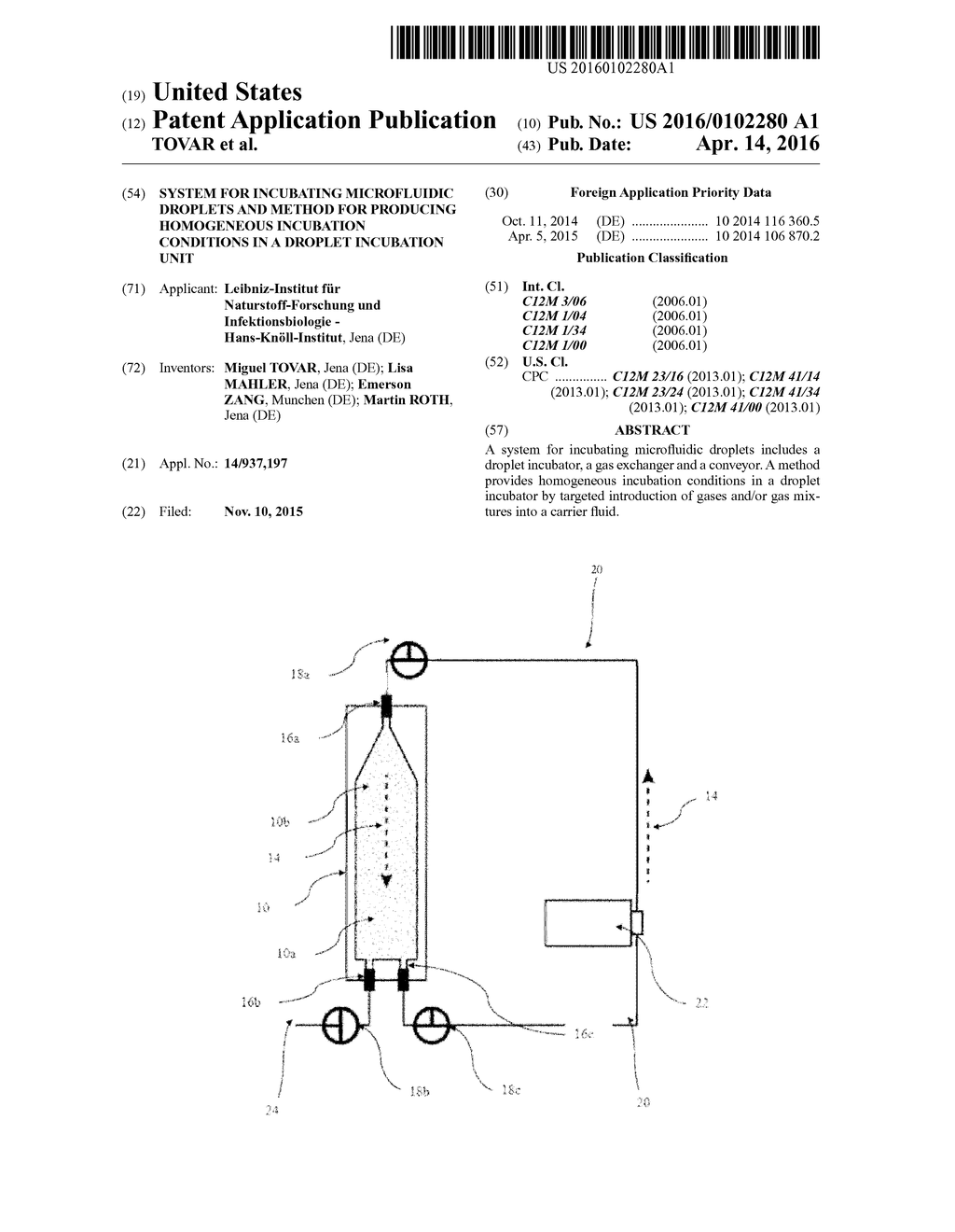 SYSTEM FOR INCUBATING MICROFLUIDIC DROPLETS AND METHOD FOR PRODUCING     HOMOGENEOUS INCUBATION CONDITIONS IN A DROPLET INCUBATION UNIT - diagram, schematic, and image 01