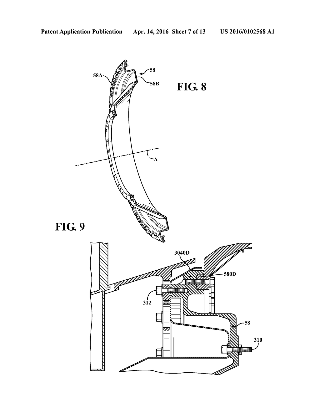 POWER TURBINE HEAT SHIELD ARCHITECTURE - diagram, schematic, and image 08