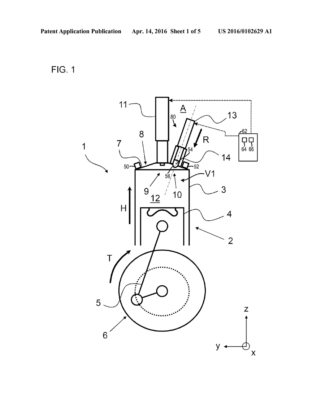 CYLINDER HEAD FOR AN AUTO-IGNITION ENGINE WITH DIRECT INJECTION - diagram, schematic, and image 02