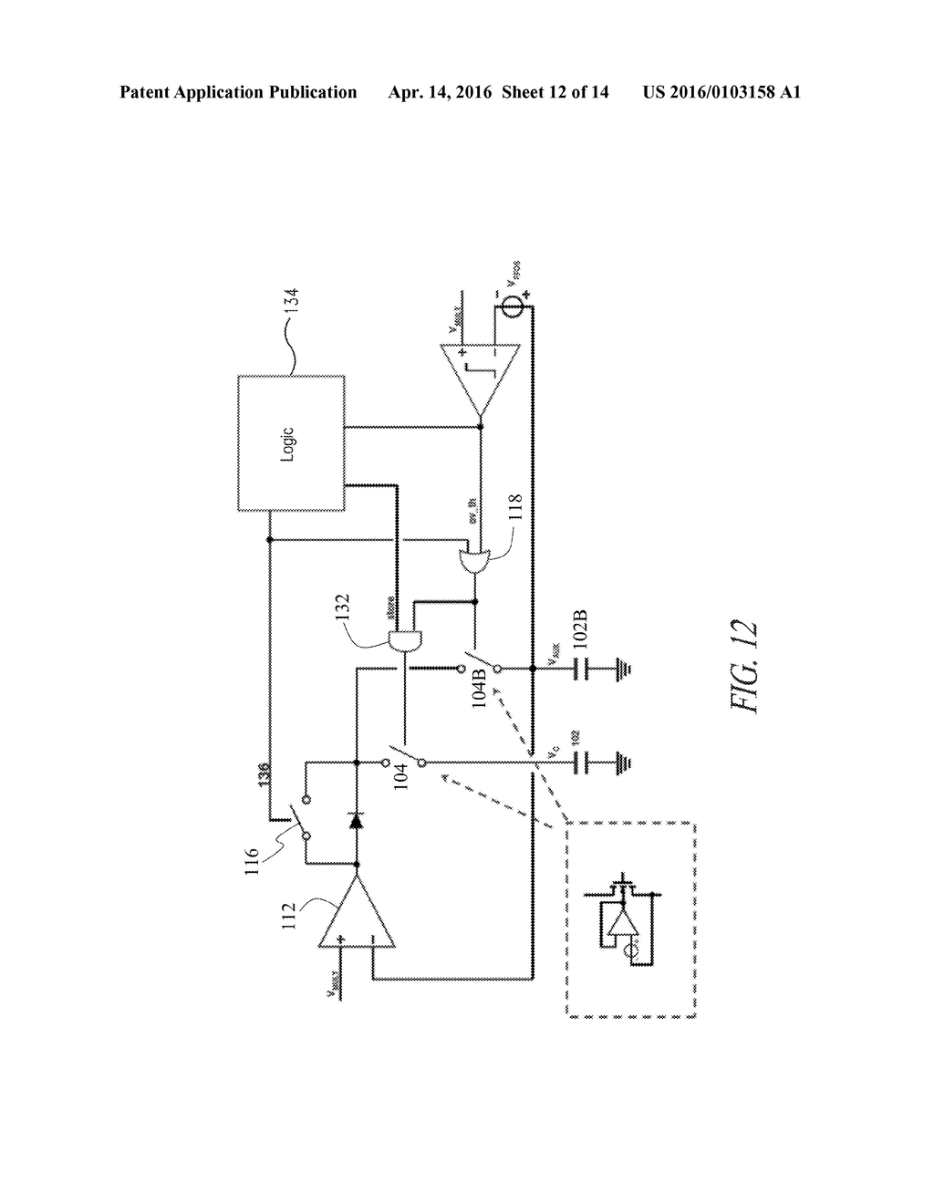 PEAK VOLTAGE DETECTOR AND RELATED METHOD OF GENERATING AN ENVELOPE VOLTAGE - diagram, schematic, and image 13