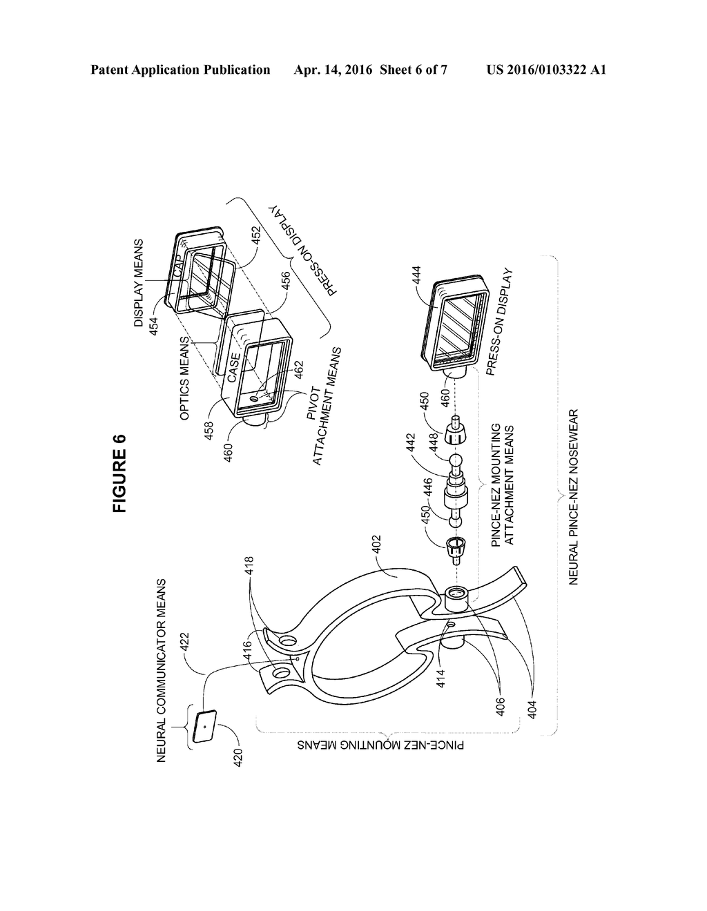 METHOD AND SYSTEM FOR PRESS-ON DISPLAYS FOR FASHIONABLE EYEWEAR AND     NOSEWEAR - diagram, schematic, and image 07
