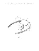 ADJUSTABLE RIMLESS GLASSES FOR EASY REMOVAL diagram and image