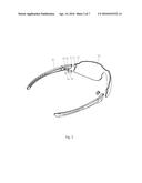 ADJUSTABLE RIMLESS GLASSES FOR EASY REMOVAL diagram and image