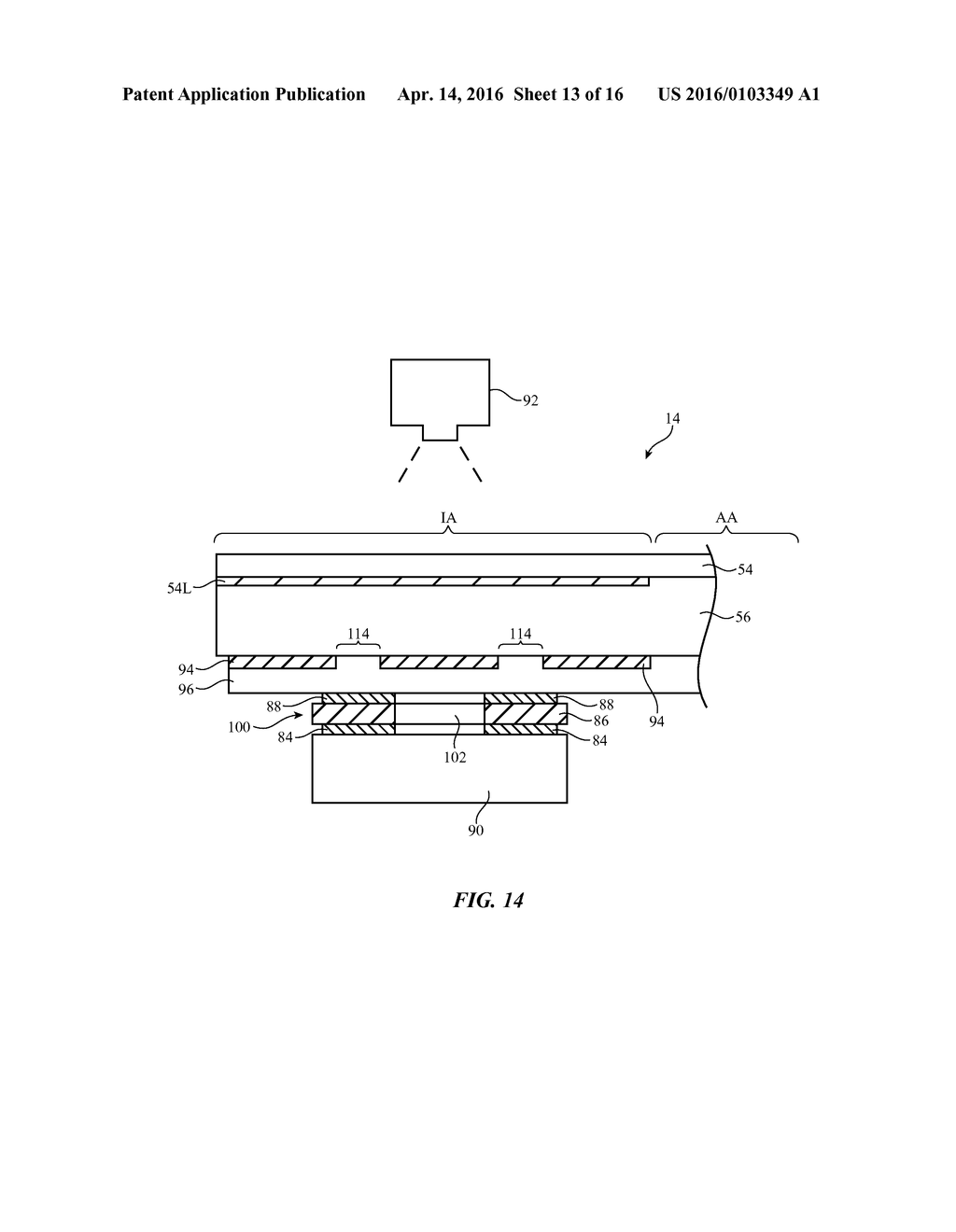 Display with Low Reflectivity Alignment Structures - diagram, schematic, and image 14