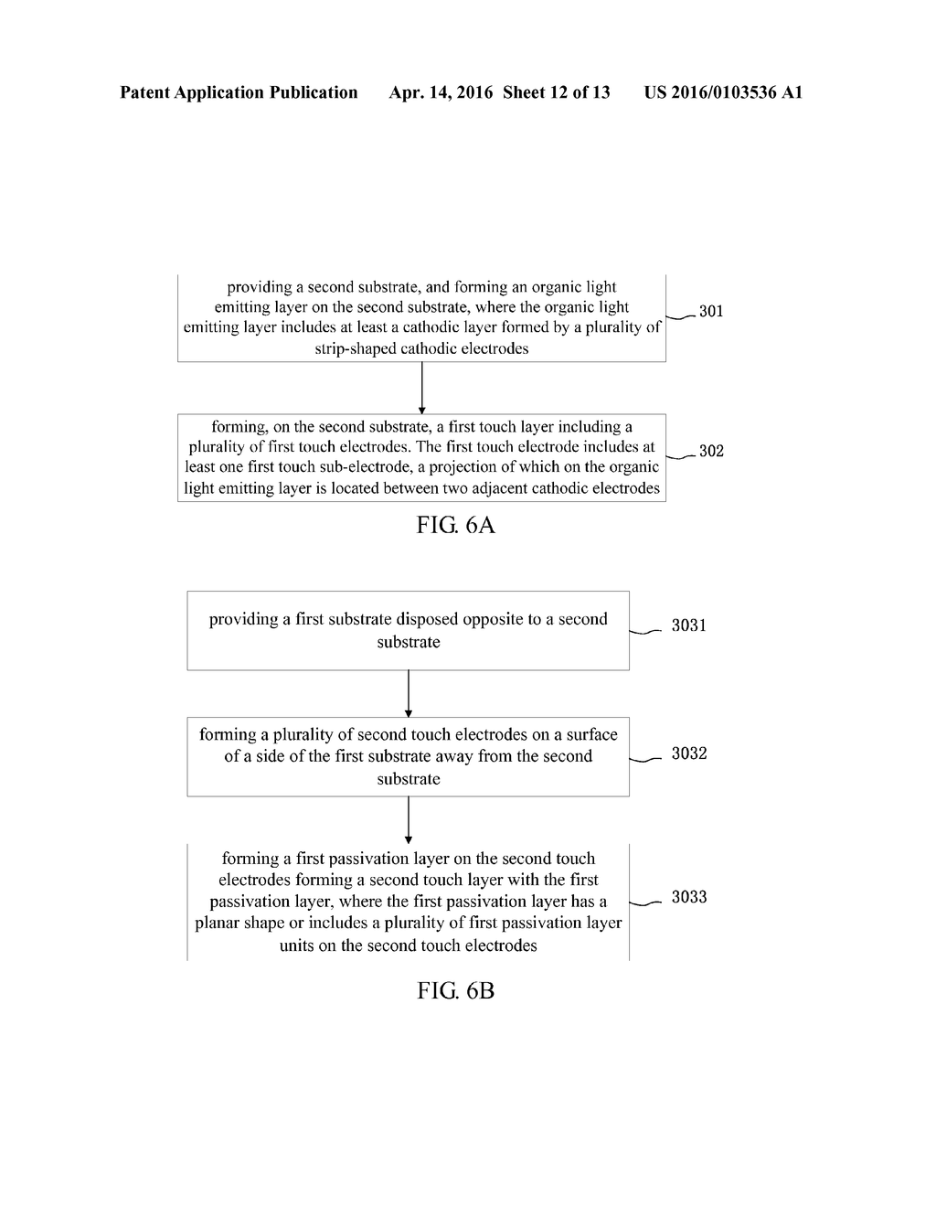 TOUCH PANEL, MANUFACTURING METHOD THEREOF AND DISPLAY DEVICE - diagram, schematic, and image 13