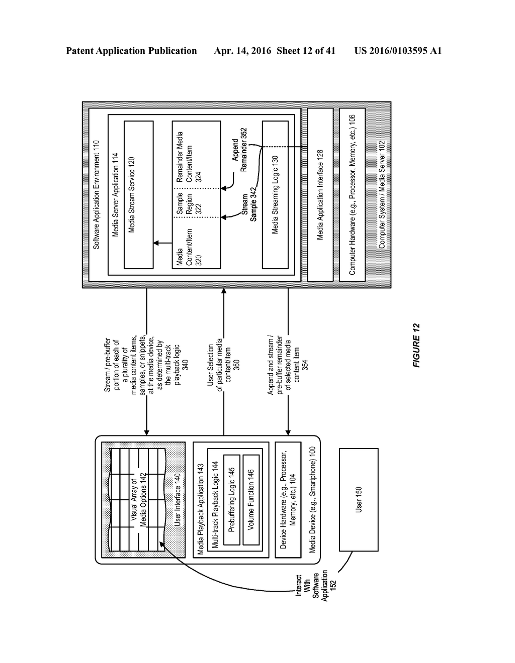 SYSTEM AND METHOD FOR PLAYBACK OF MEDIA CONTENT WITH SUPPORT FOR AUDIO     TOUCH CACHING - diagram, schematic, and image 13