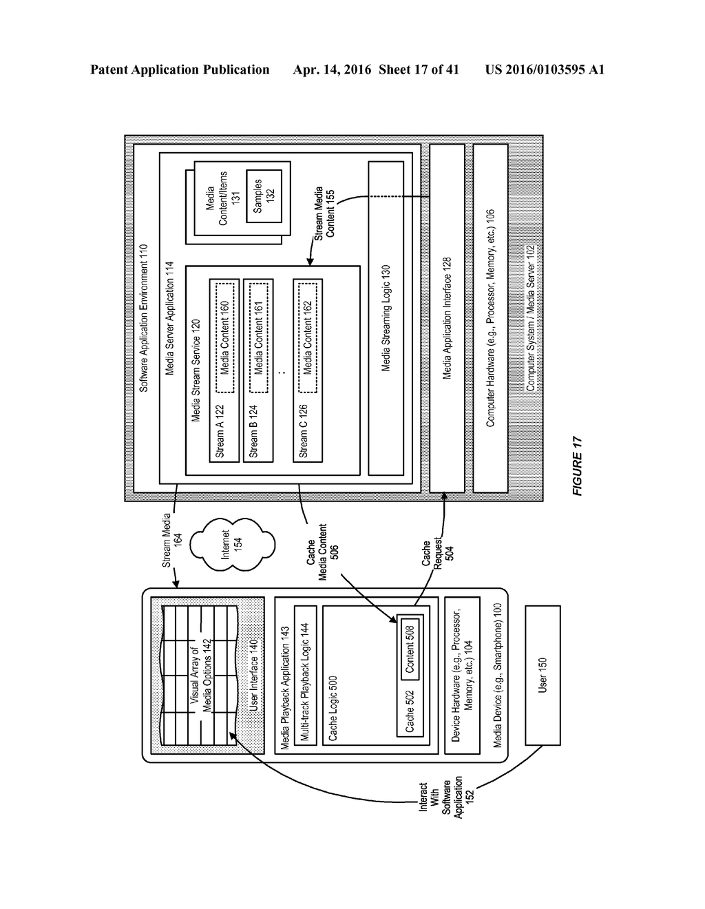 SYSTEM AND METHOD FOR PLAYBACK OF MEDIA CONTENT WITH SUPPORT FOR AUDIO     TOUCH CACHING - diagram, schematic, and image 18