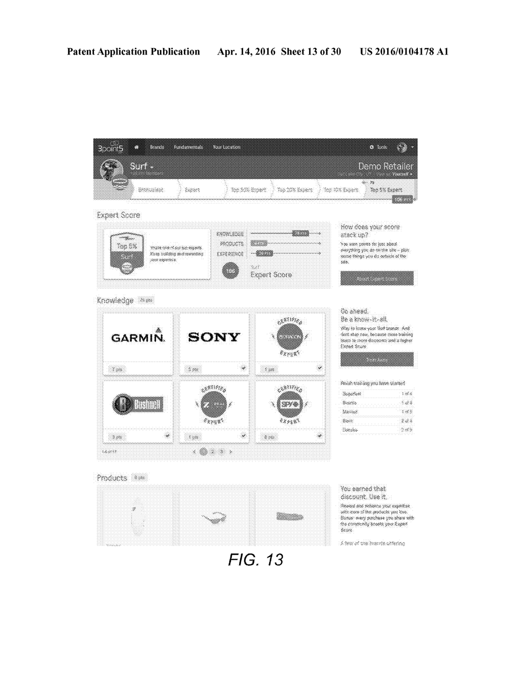 SYSTEMS AND METHODS FOR TRACKING AND INCENTIVIZING BRAND, CATEGORY, AND/OR     INDUSTRY EXPERTISE - diagram, schematic, and image 14