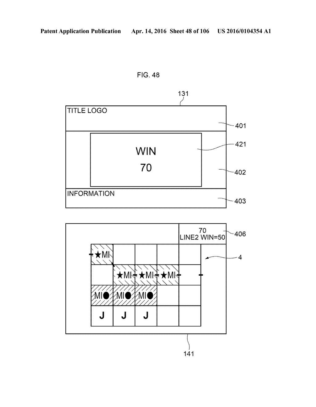 SLOT MACHINE INCLUDING A PLURALITY OF VIDEO REEL STRIPS - diagram, schematic, and image 49