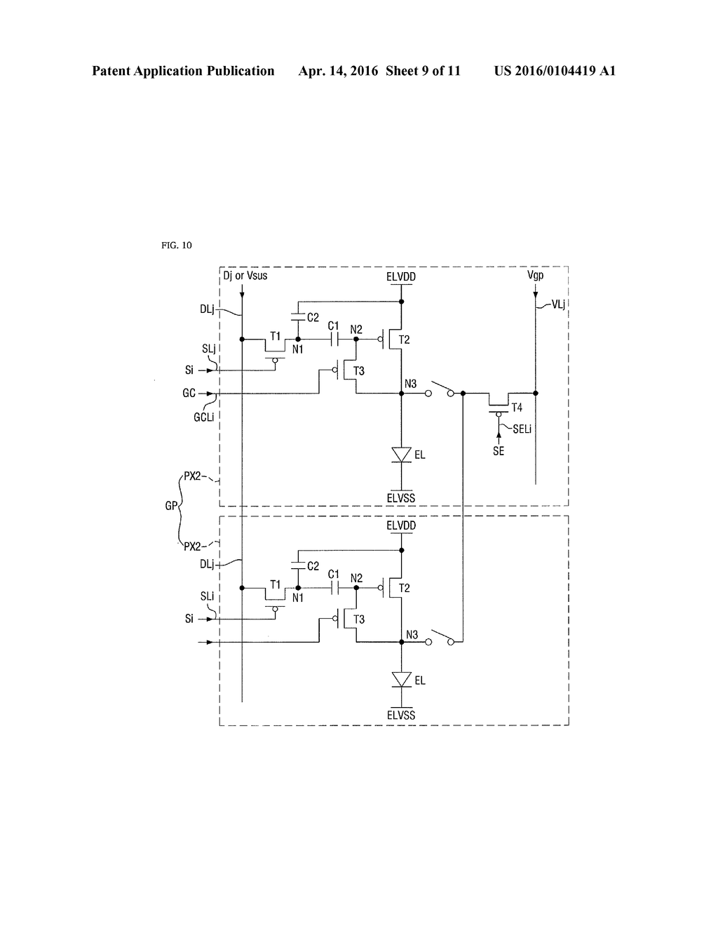 ORGANIC LIGHT EMITTING DISPLAY AND METHOD FOR DRIVING THE SAME - diagram, schematic, and image 10