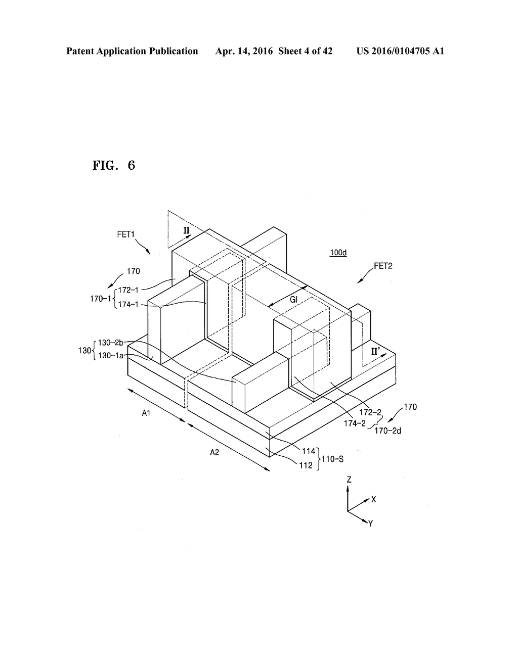 SEMICONDUCTOR DEVICE INCLUDING FINFETS HAVING DIFFERENT GATE STRUCTURES     AND METHOD OF MANUFACTURING THE SEMICONDUCTOR DEVICE - diagram, schematic, and image 05