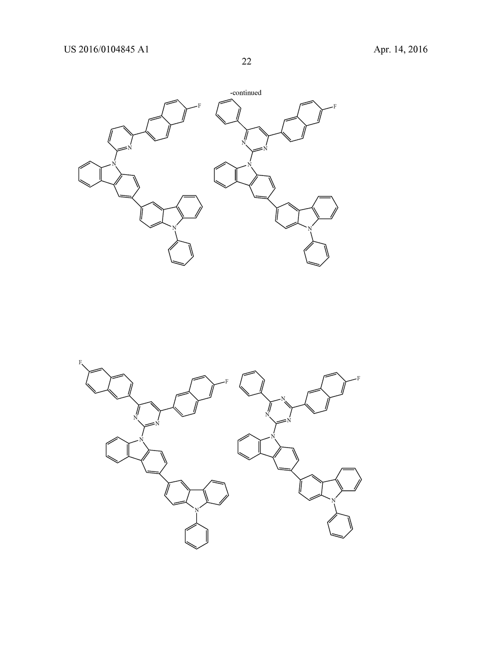 MATERIAL FOR ORGANIC ELECTROLUMINESCENCE DEVICE AND ORGANIC     ELECTROLUMINESCENCE DEVICE - diagram, schematic, and image 24