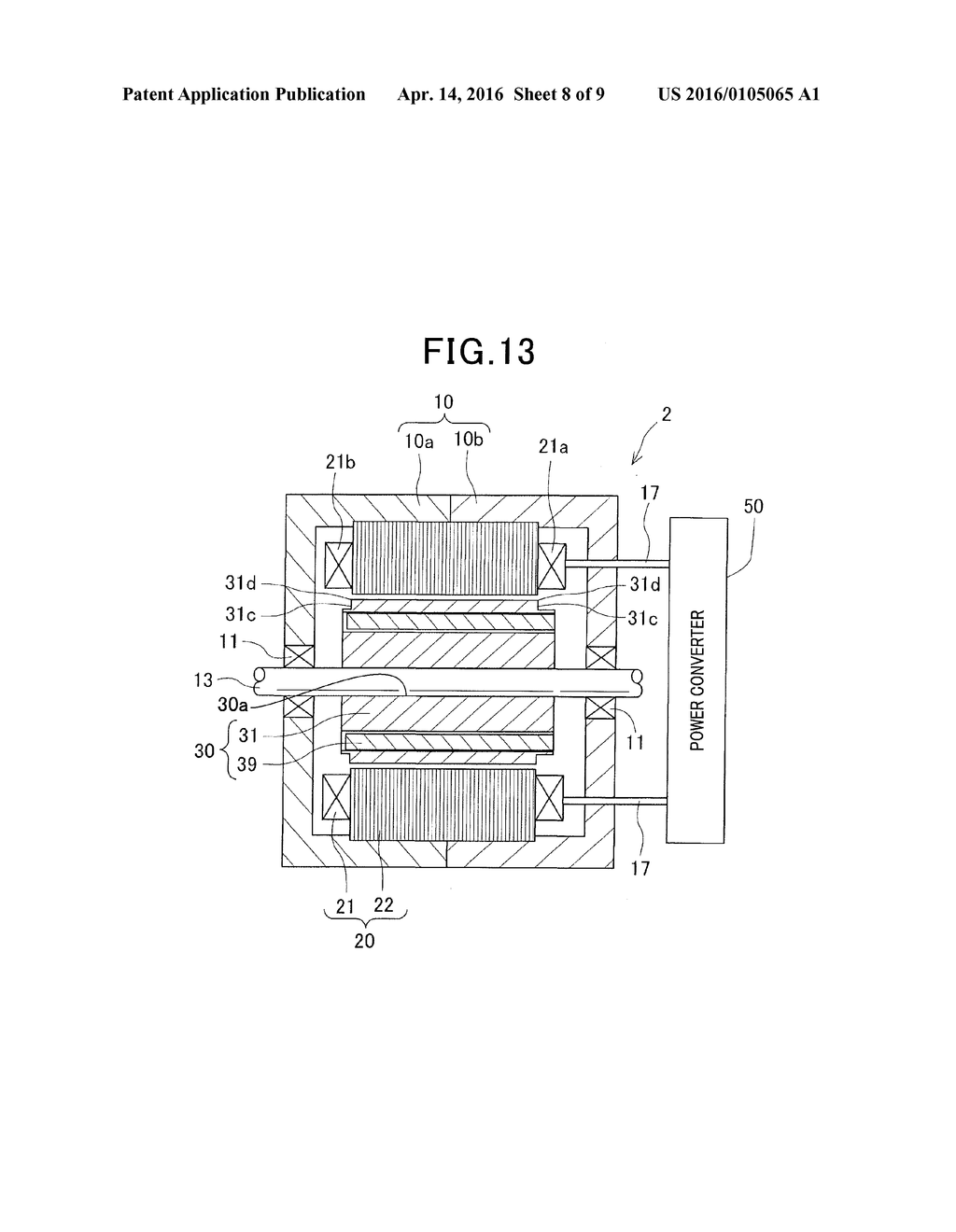 ROTATING ELECTRIC MACHINE FOR VEHICLE - diagram, schematic, and image 09