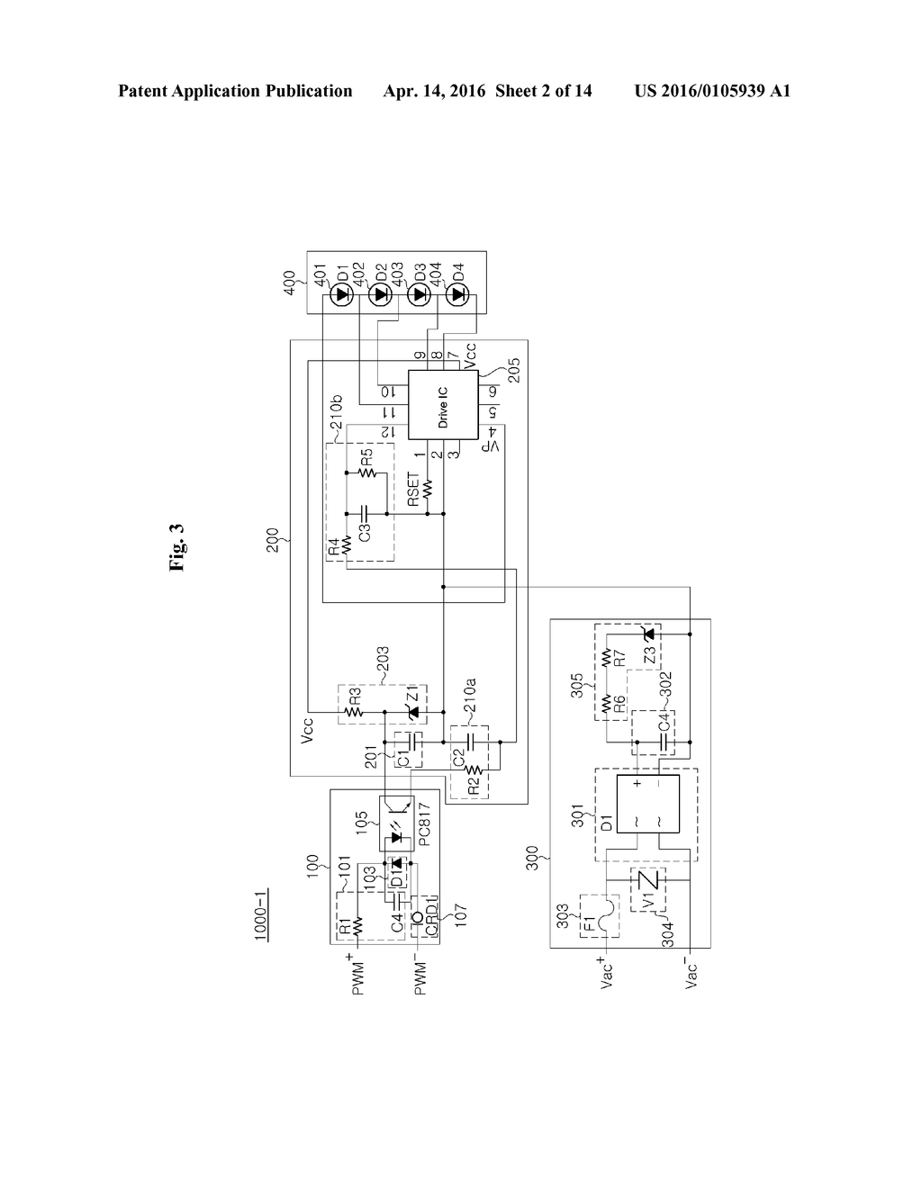 DIMMABLE LED LIGHTING APPARATUS - diagram, schematic, and image 03