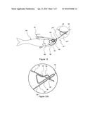 Angled frame bladed fishing lure diagram and image