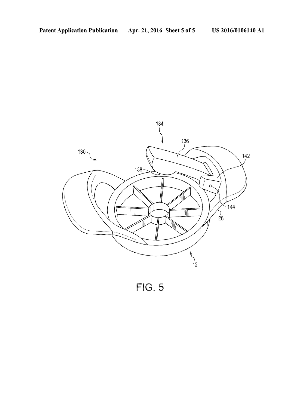 FRUIT CUTTING DEVICE WITH PUSHER - diagram, schematic, and image 06