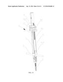 EXTENSION PIECE AT SCREW END OF PEDICLE SCREW, DILATOR AND PUSH ROD RESET     LEVER diagram and image