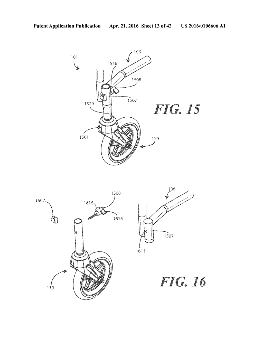 Compact Wheelchair Assembly with Removable Wheels and Methods Therefor - diagram, schematic, and image 14