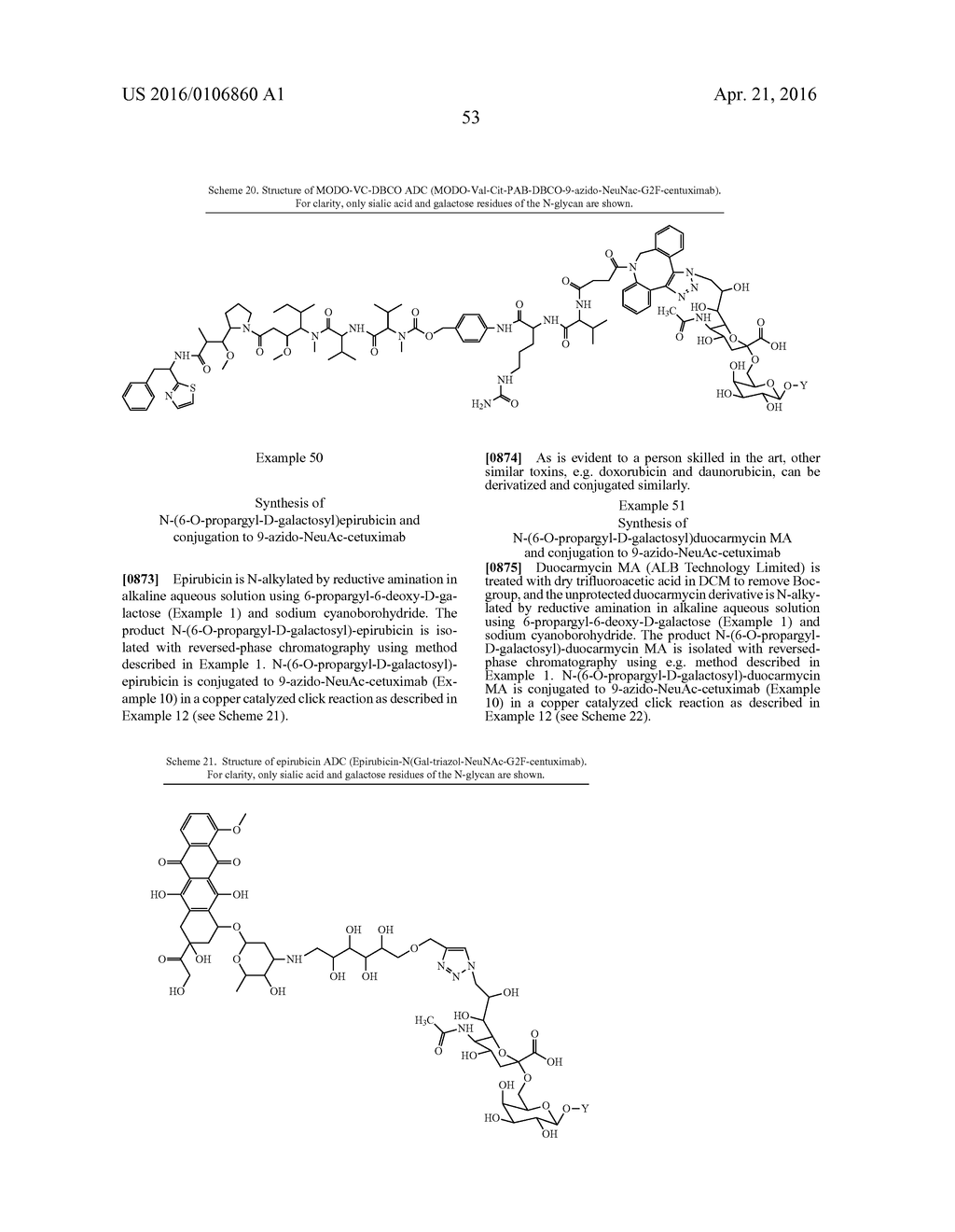 CONJUGATES OF A GLYCOPROTEIN OR A GLYCAN WITH A TOXIC PAYLOAD - diagram, schematic, and image 64