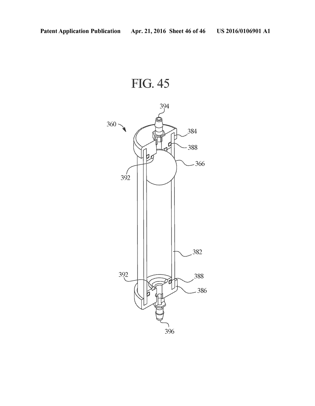 RENAL FAILURE THERAPY MACHINES AND METHODS INCLUDING CONVECTIVE AND     DIFFUSIVE CLEARANCE - diagram, schematic, and image 47