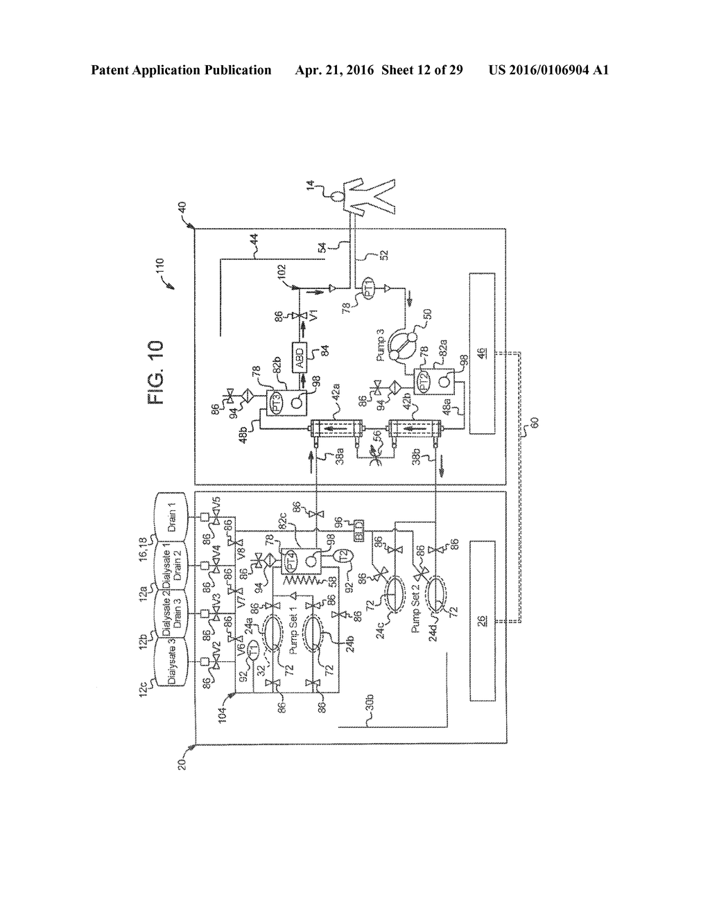 HYBRID BLOOD AND PERITONEAL DIALYSIS TREATMENT SYSTEMS AND METHODS - diagram, schematic, and image 13