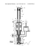 INJECTION DEVICE COMPRISING A CENTRAL ROD MOVABLE IN A CLEANING POSITION diagram and image