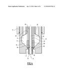 INJECTION DEVICE COMPRISING A CENTRAL ROD MOVABLE IN A CLEANING POSITION diagram and image