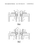 INJECTION DEVICE COMPRISING A CENTRAL ROD MOVABLE IN A CLEANING POSITION diagram and image