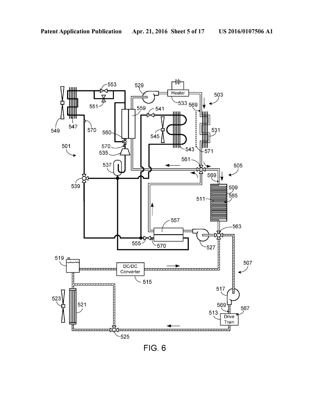 EV Multi-Mode Thermal Management System - diagram, schematic, and image 06