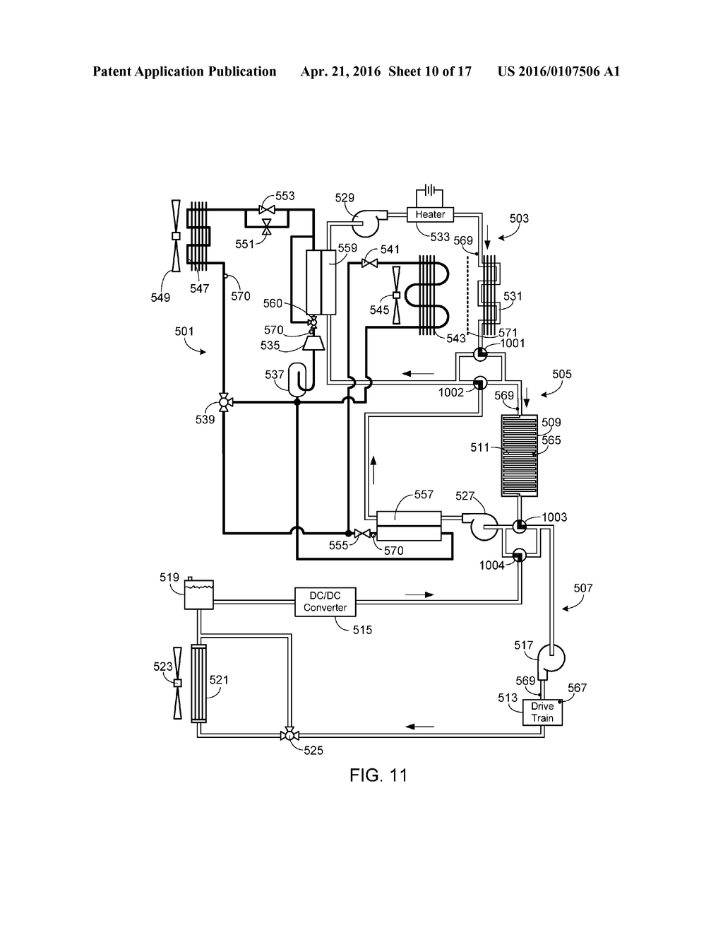 EV Multi-Mode Thermal Management System - diagram, schematic, and image 11