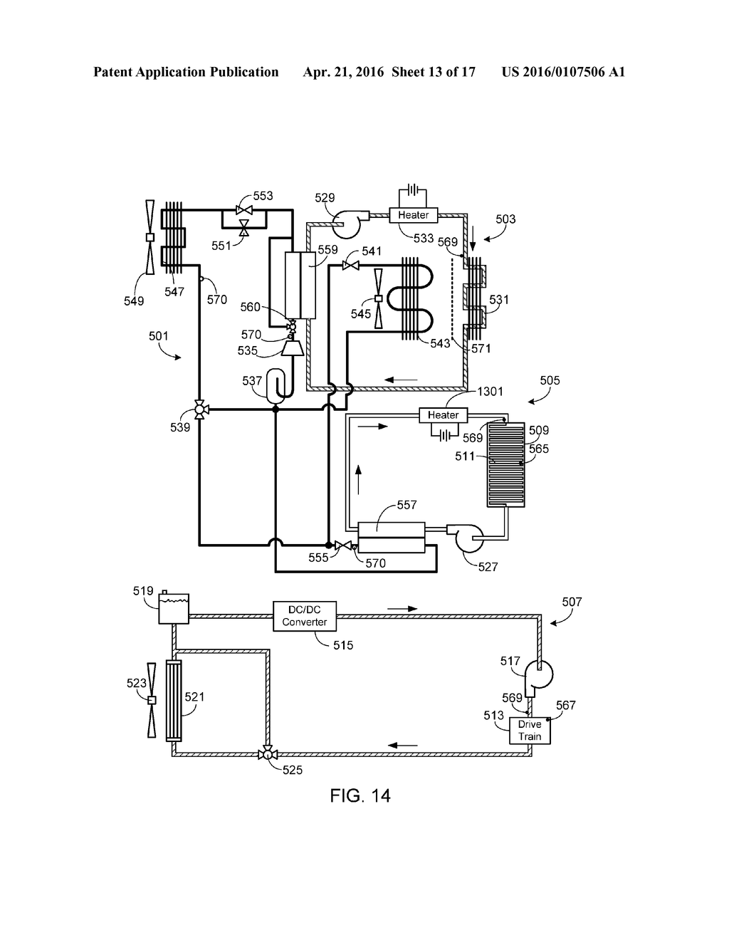 EV Multi-Mode Thermal Management System - diagram, schematic, and image 14