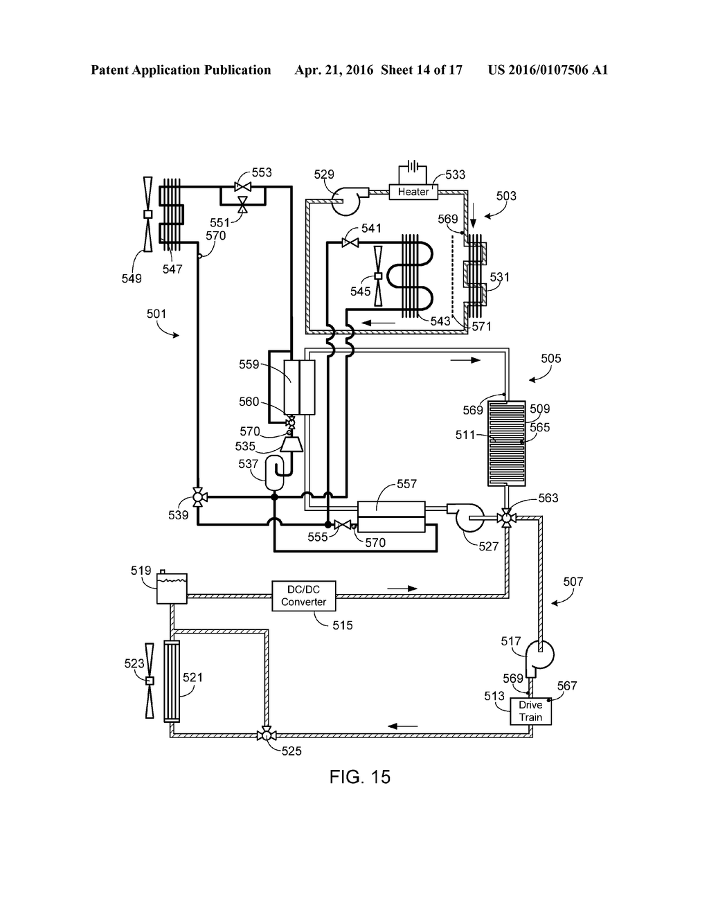 EV Multi-Mode Thermal Management System - diagram, schematic, and image 15