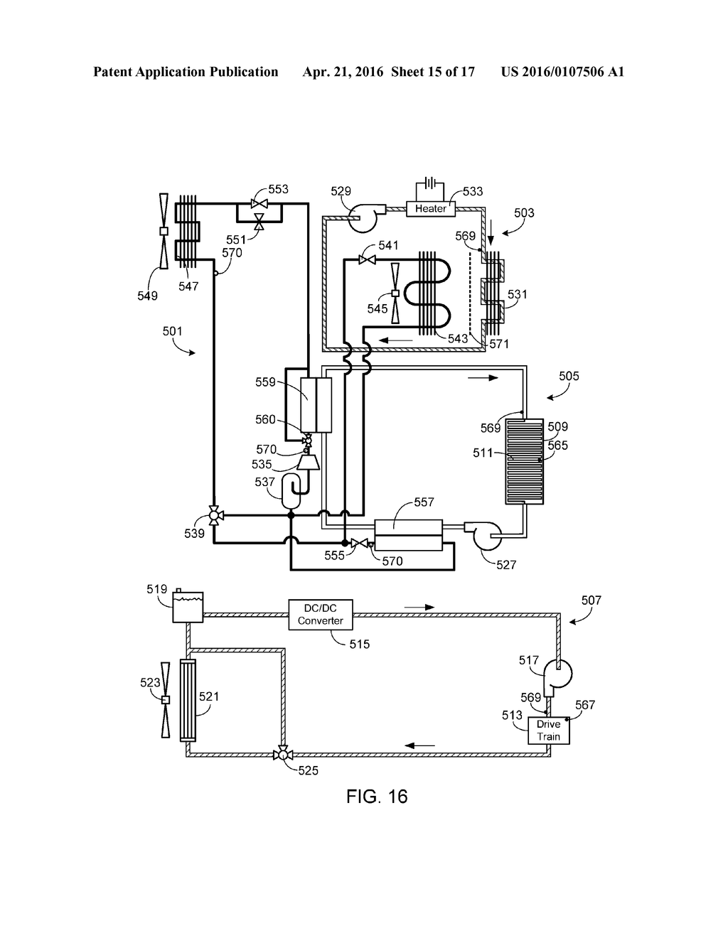 EV Multi-Mode Thermal Management System - diagram, schematic, and image 16