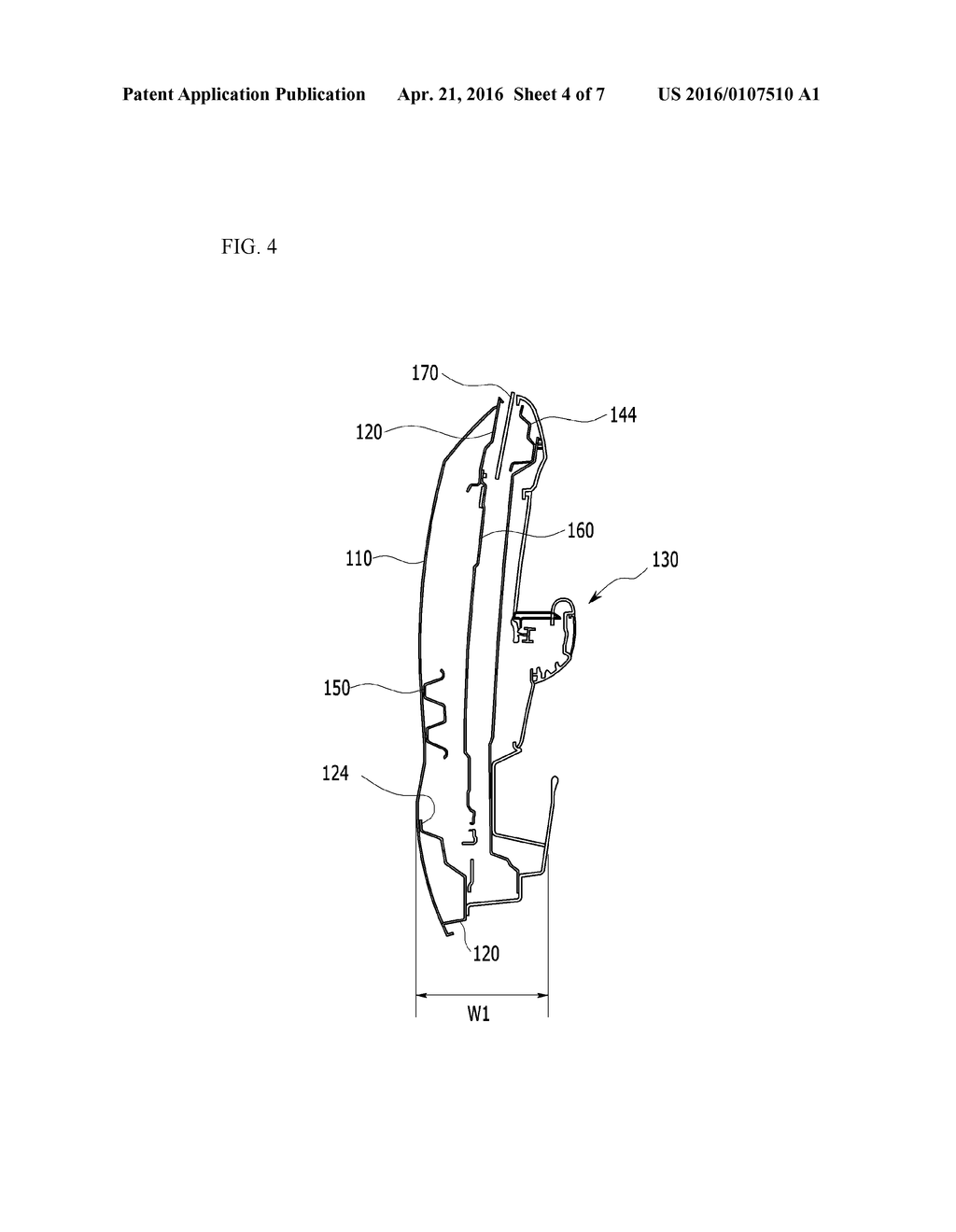 DOOR STRUCTURE FOR VEHICLE - diagram, schematic, and image 05