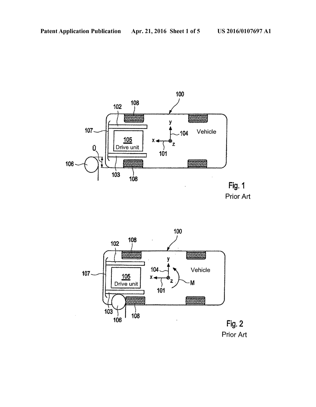 DEVICE FOR GENERATING AN IMPULSE ACTING ON A VEHICLE IN A TRANSVERSE     DIRECTION OF THE VEHICLE - diagram, schematic, and image 02