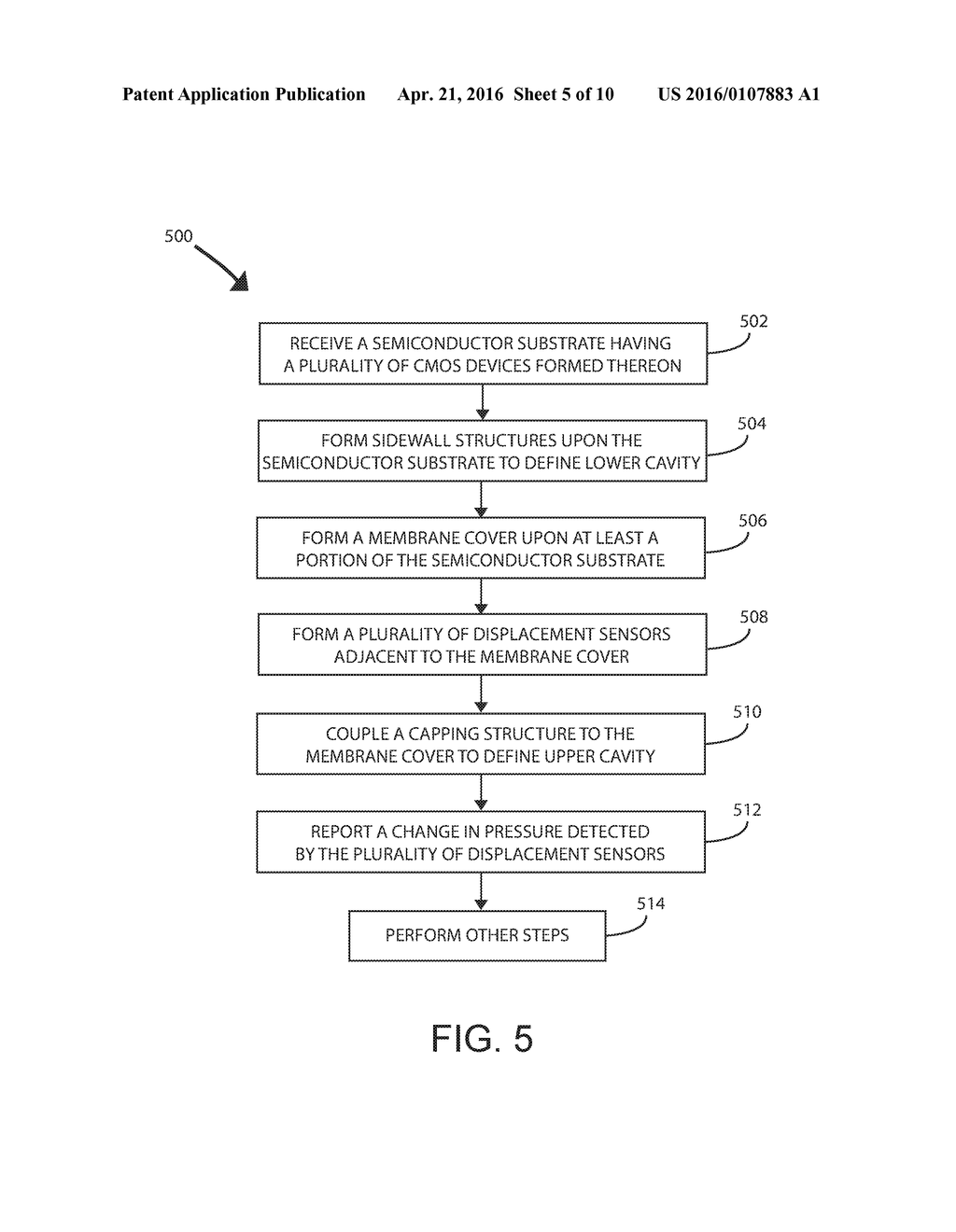 METHOD AND DEVICE OF MEMS PROCESS CONTROL MONITORING AND PACKAGED MEMS     WITH DIFFERENT CAVITY PRESSURES - diagram, schematic, and image 06