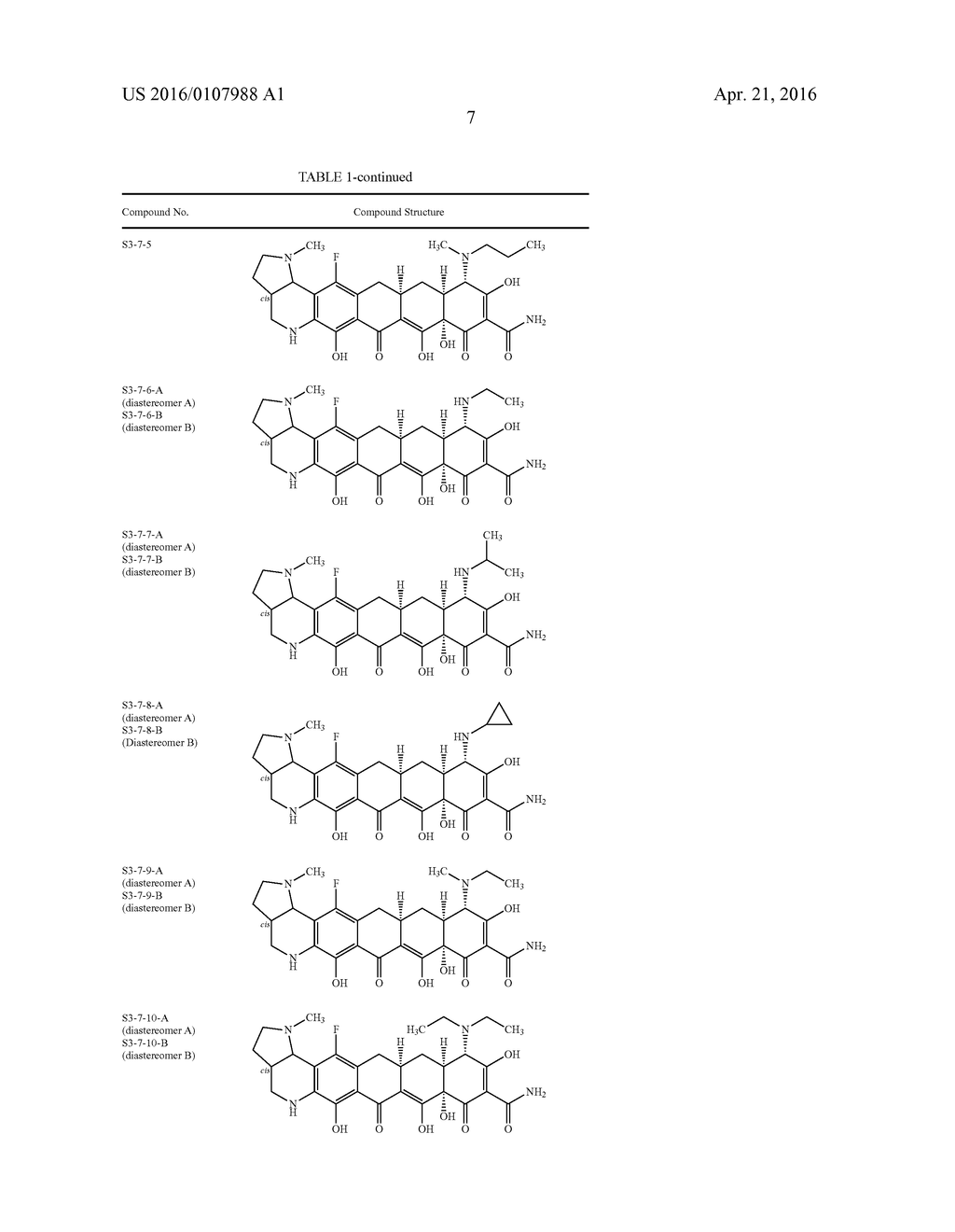 Tetracycline Compounds - diagram, schematic, and image 08