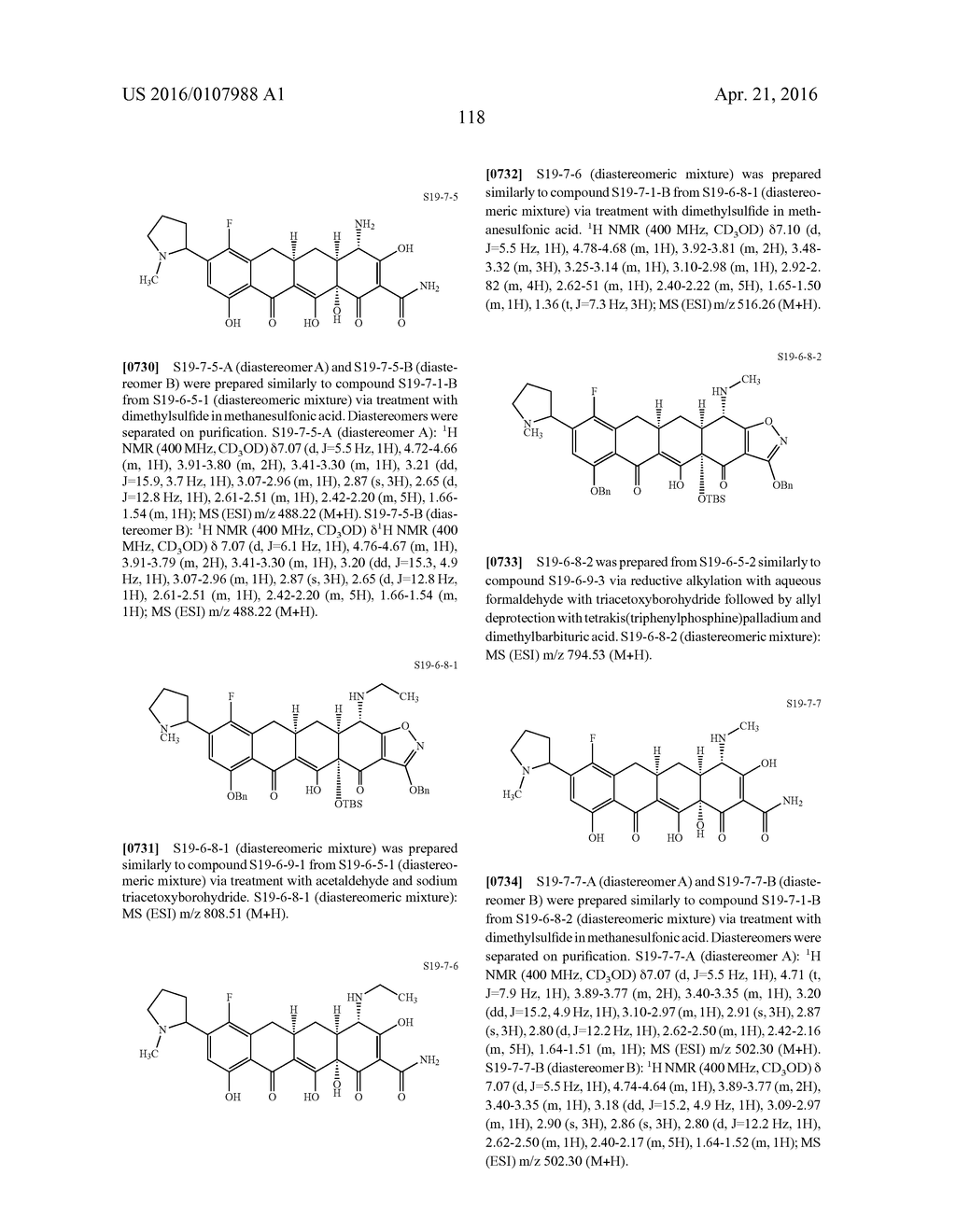 Tetracycline Compounds - diagram, schematic, and image 119