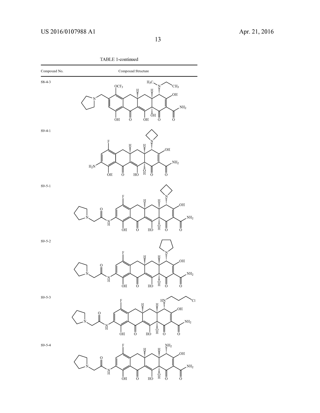 Tetracycline Compounds - diagram, schematic, and image 14