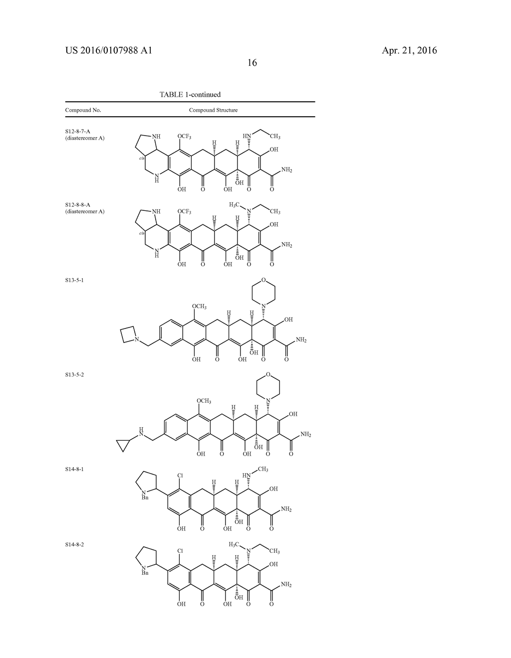 Tetracycline Compounds - diagram, schematic, and image 17