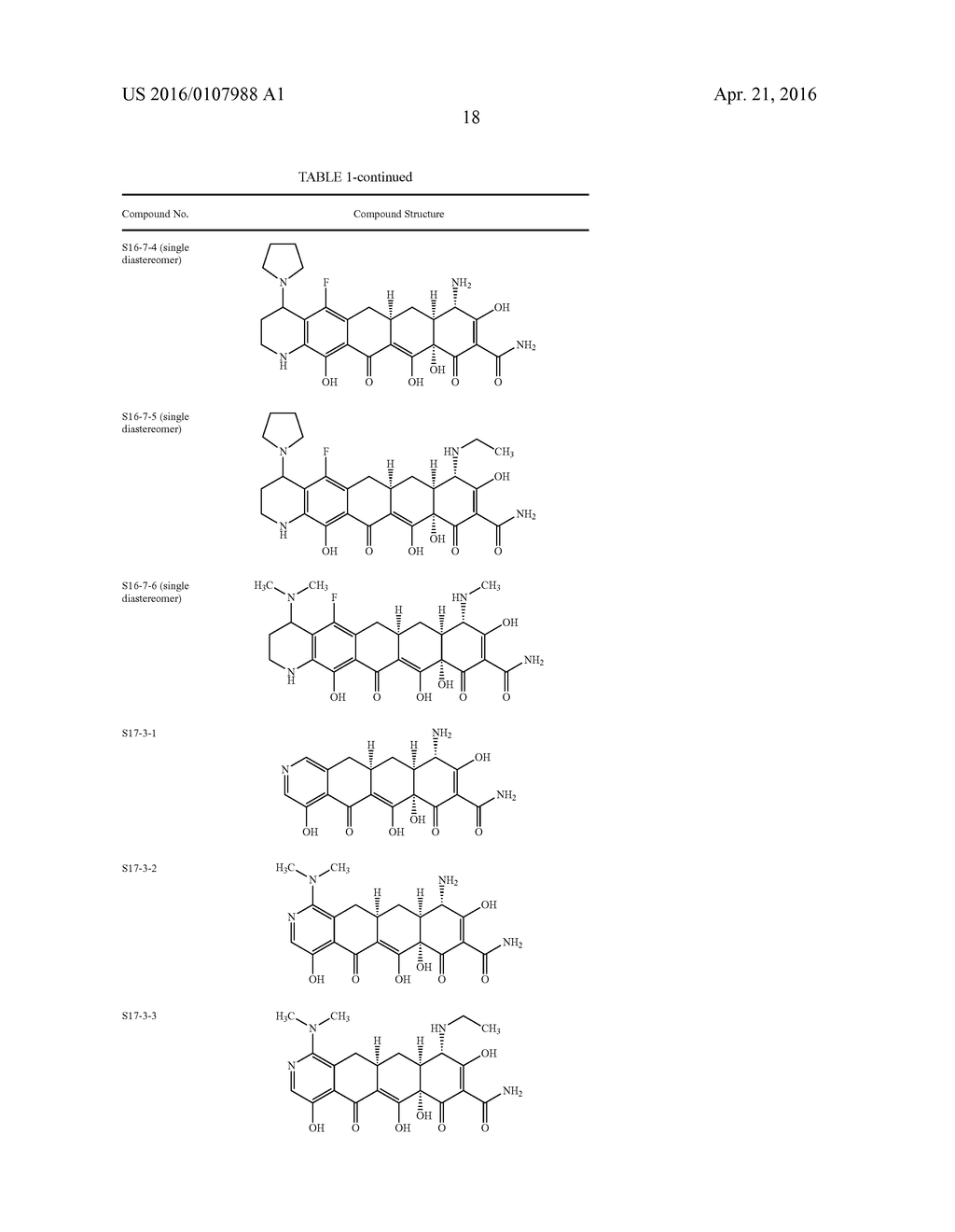 Tetracycline Compounds - diagram, schematic, and image 19