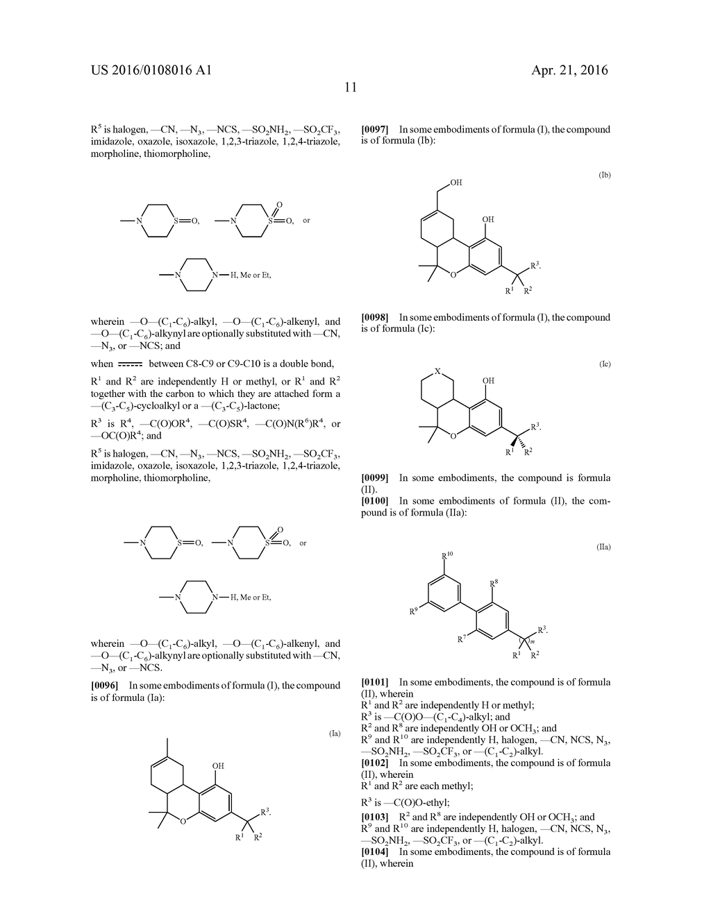Novel Cannabinergic Compounds and Uses Thereof - diagram, schematic, and image 14