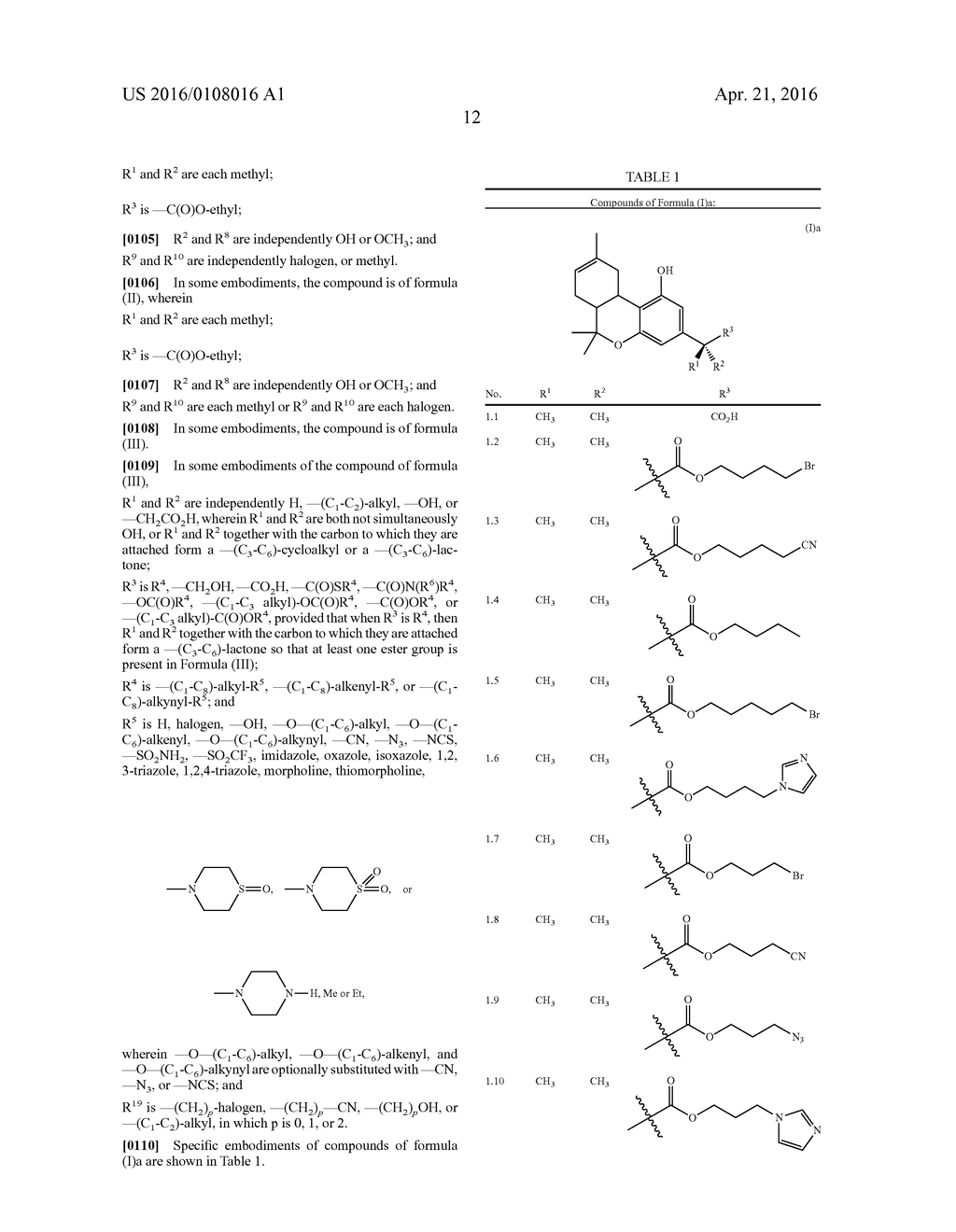 Novel Cannabinergic Compounds and Uses Thereof - diagram, schematic, and image 15