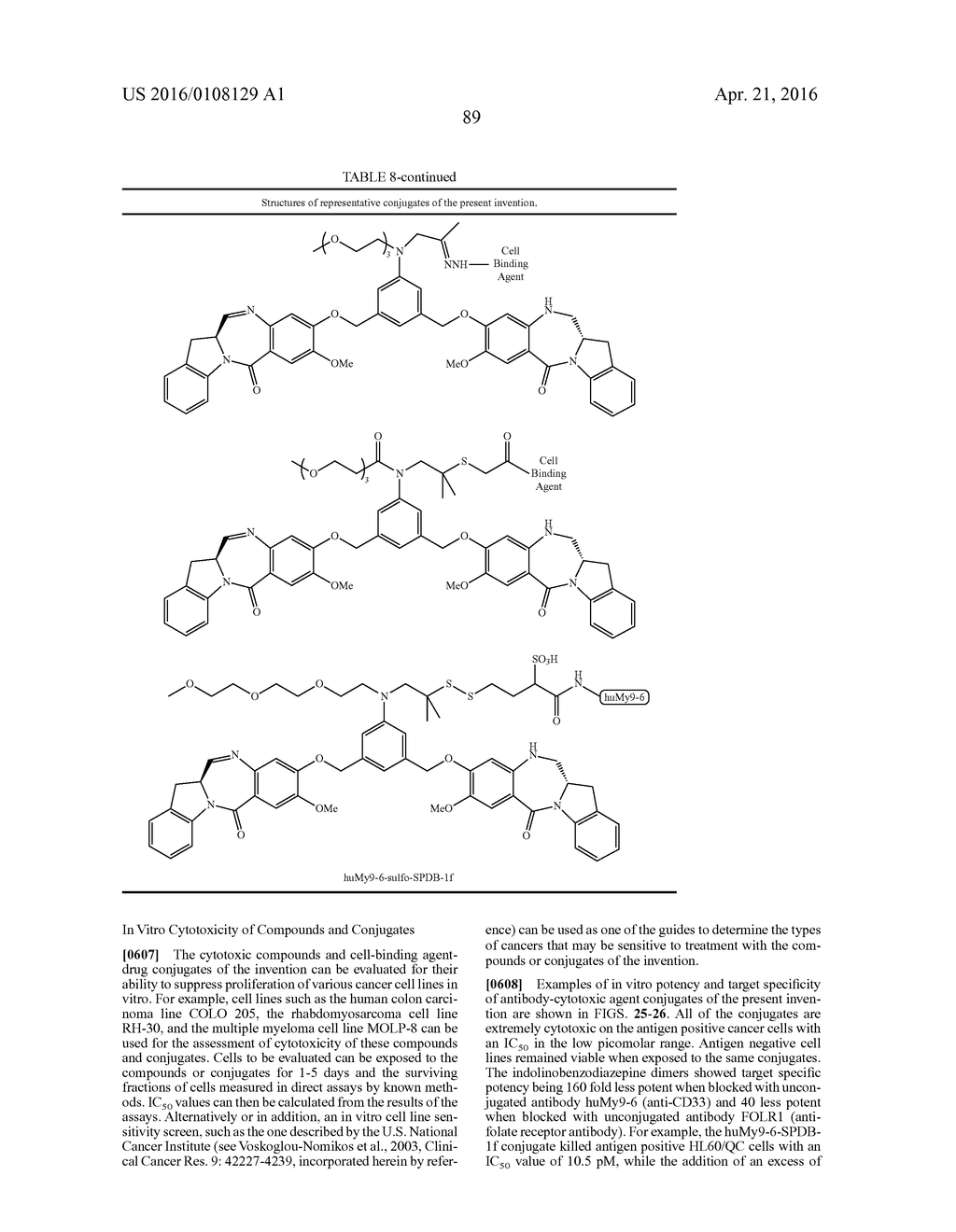 CYTOTOXIC BENZODIAZEPINE DERIVATIVES - diagram, schematic, and image 142