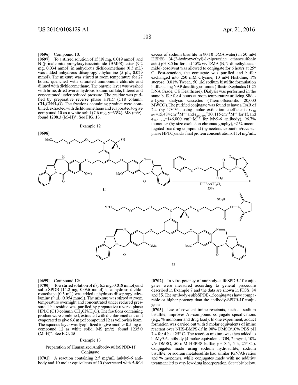 CYTOTOXIC BENZODIAZEPINE DERIVATIVES - diagram, schematic, and image 161